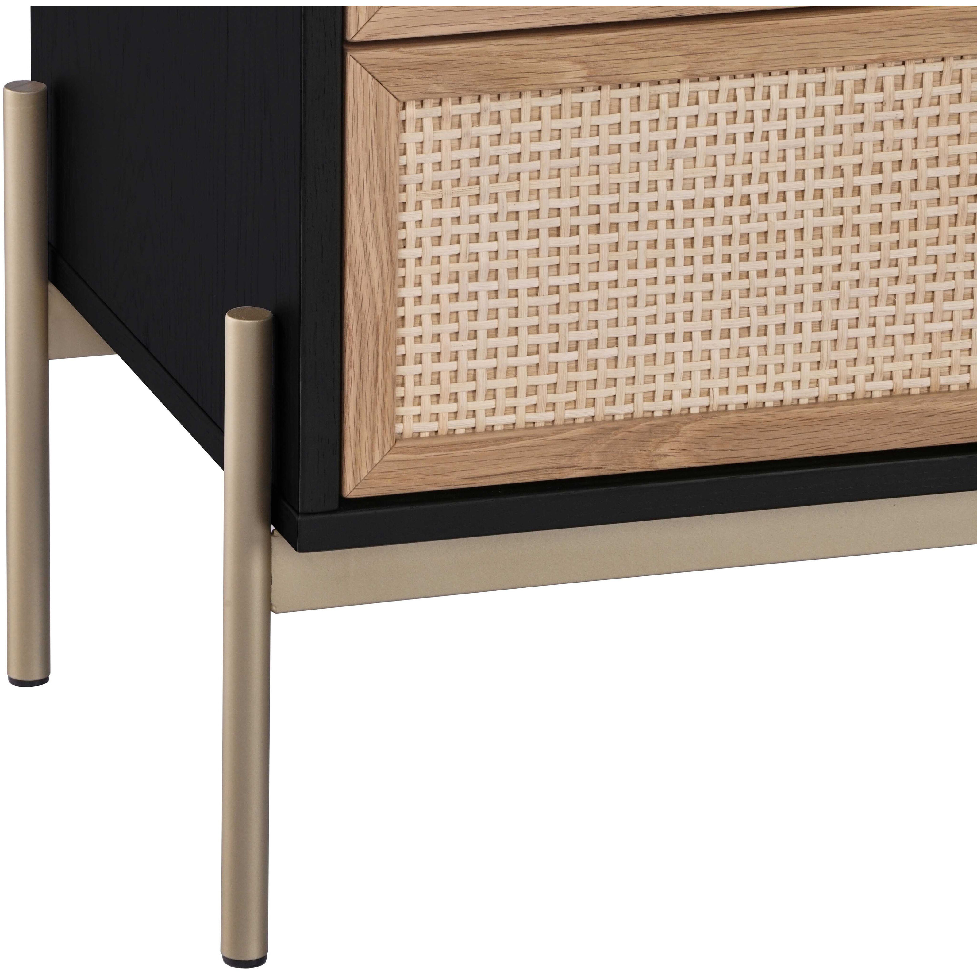 Avida Gold / Black/Natural Dresser
